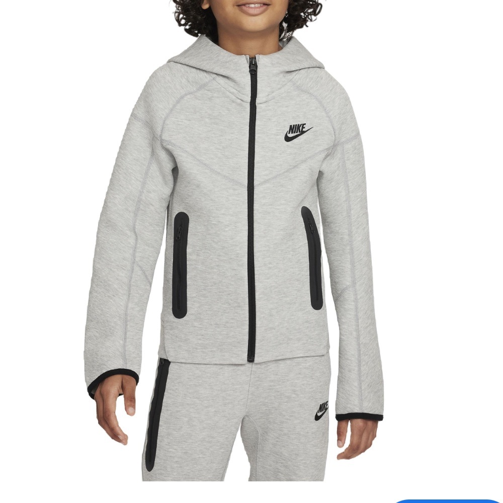 Nike Boys' Gray Tech Fleece Jacket
